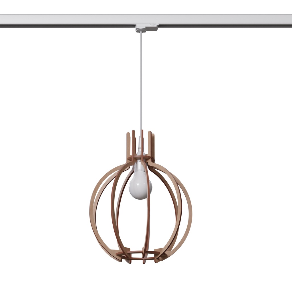 Lampada a sospensione ARANCIA legno naturale E27 3000K 7,5W 620lm #W