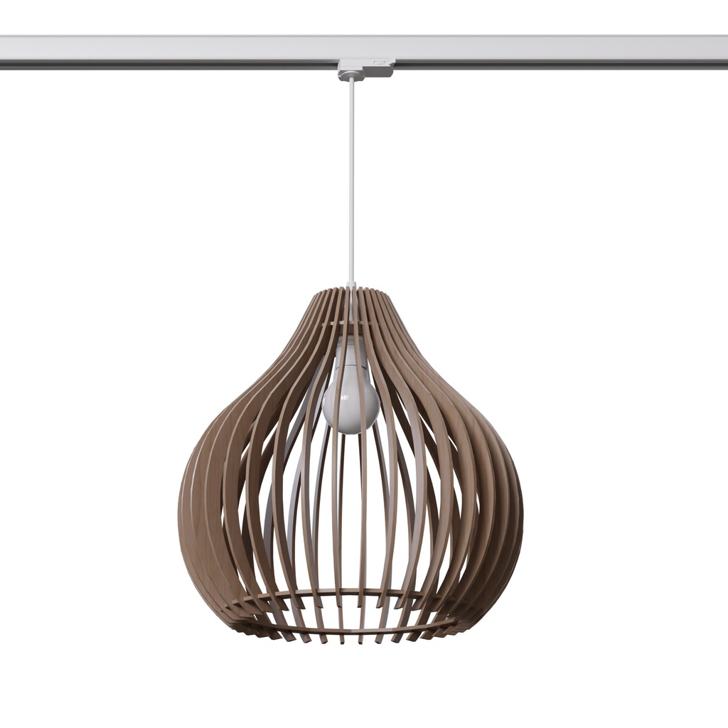 Lampada a sospensione APRILLA legno E27 3000K 7,5W 620lm #W