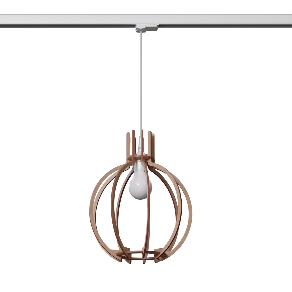 Lampada a sospensione ARANCIA in legno naturale E27 #W