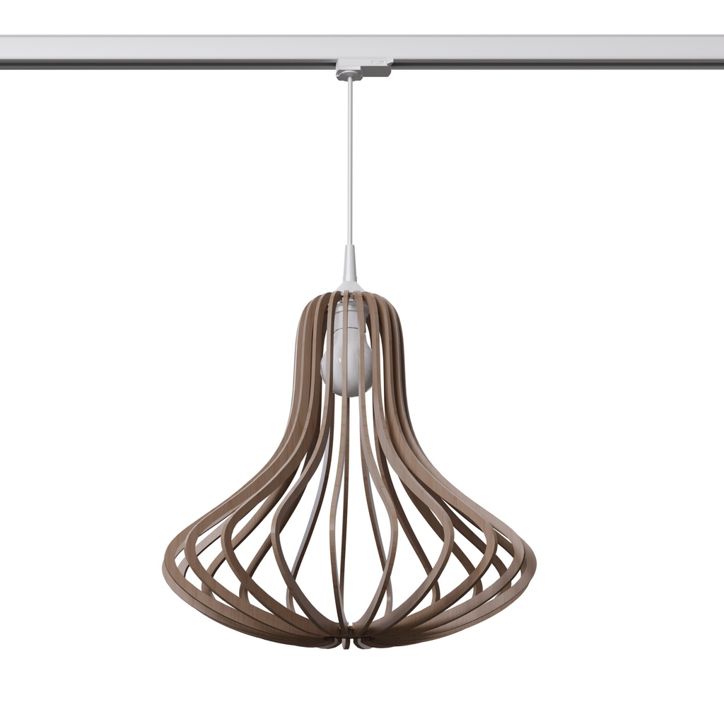 Lampada a sospensione ELZA legno E27 #W