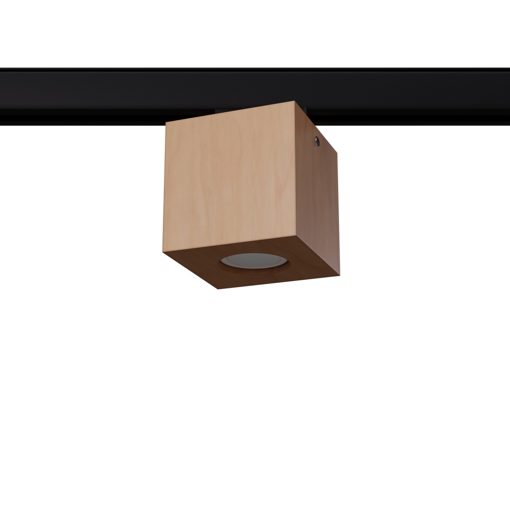 Lampada da soffitto QUAD in legno naturale GU10 #B