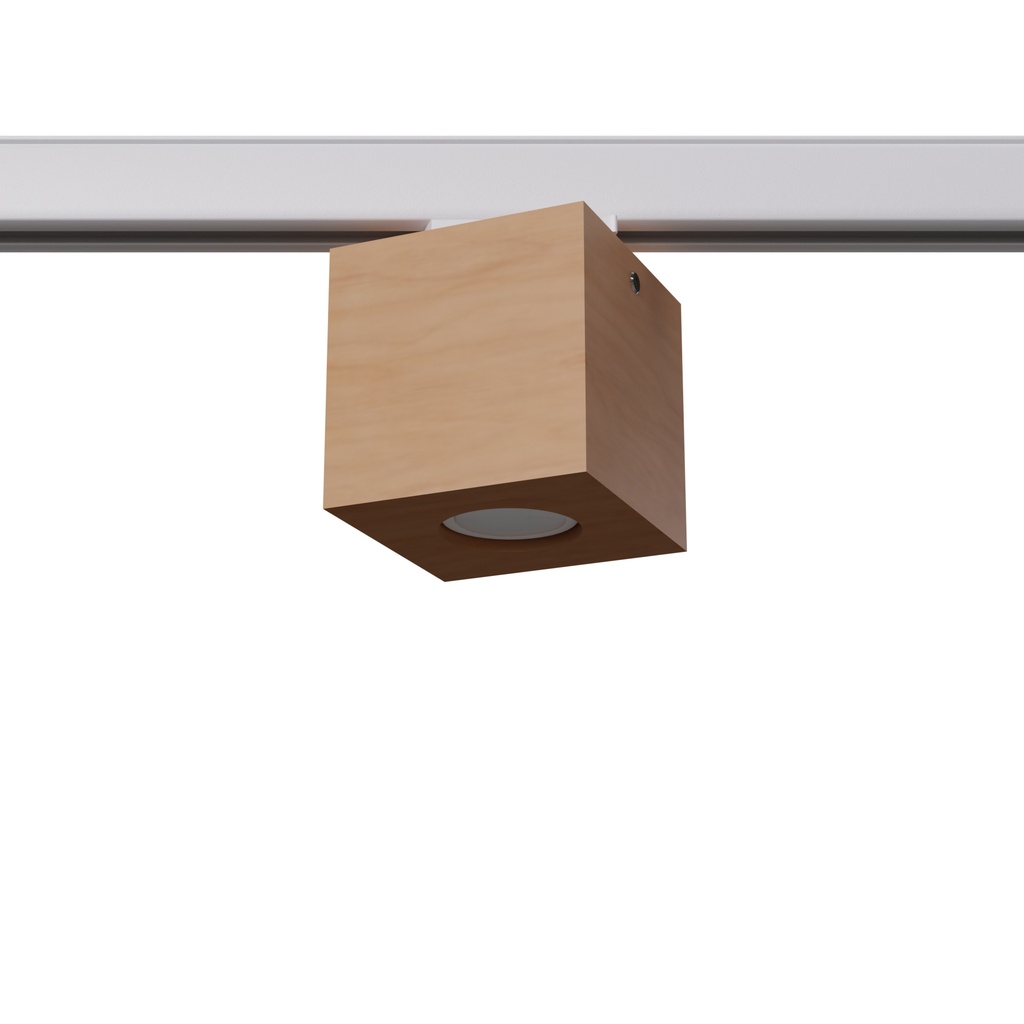 Lampada da soffitto QUAD legno naturale GU10 #W