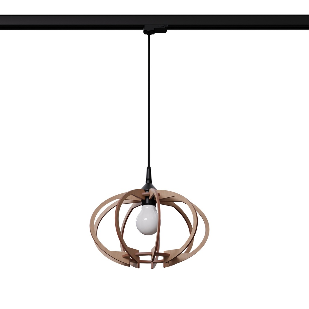 Lampada a sospensione MANDELINO in legno naturale E27 4000K 7,5W 690lm #B