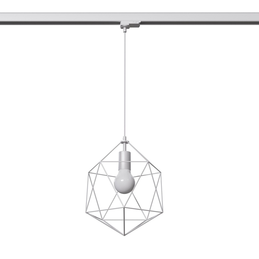 Lampada a sospensione GASPARE bianco E27 3000K 7,5W 620lm