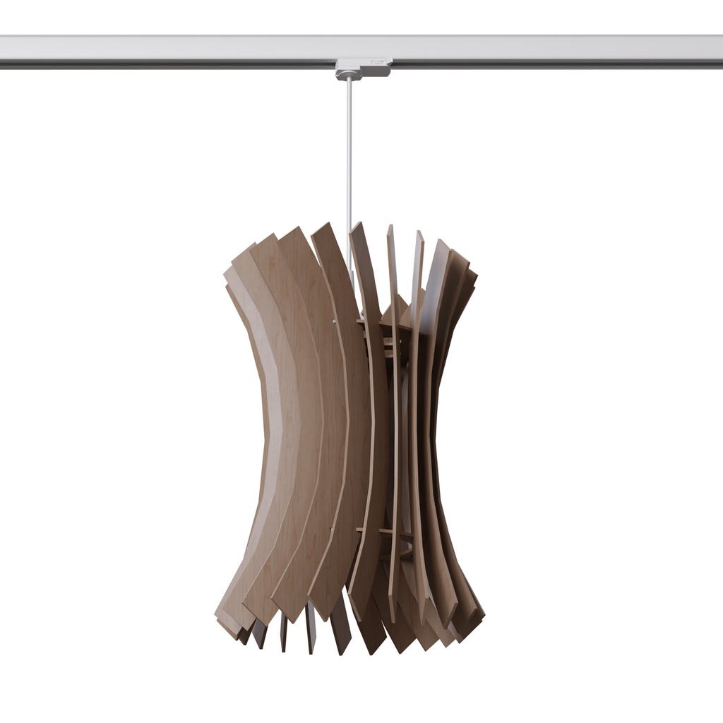 Lampada a sospensione ORIANA legno E27 #W