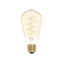 Golden LED Light bulb Carbon Line spiral filament Edison ST64 4W 250Lm E27 1800K Dimmable - C04