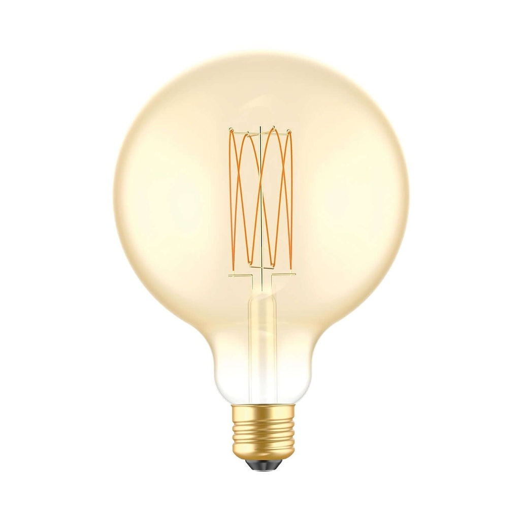 [BB-C56] Ampoule LED Dorée Carbon Line filament vertical Globe G125 7W 640Lm E27 2700K Dimmable - C56