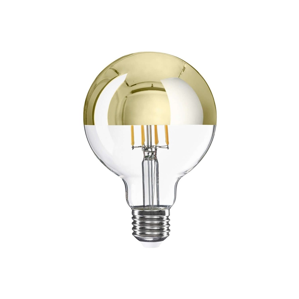 Ampoule LED Demi-sphère Or Globe G95 7W 650Lm E27 2700K Dimmable - A14