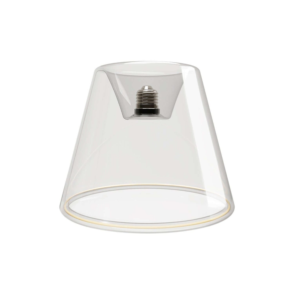 [BB-G01] LED-Lampe Transparent Ghost Line Recessed Cone 6W 500Lm E27 2200K dimmbar – G01
