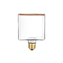 Lampadina LED Trasparente Ghost Line CRI 90 Cubetto 4,5W 300Lm E27 2200K Dimmerabile - G04
