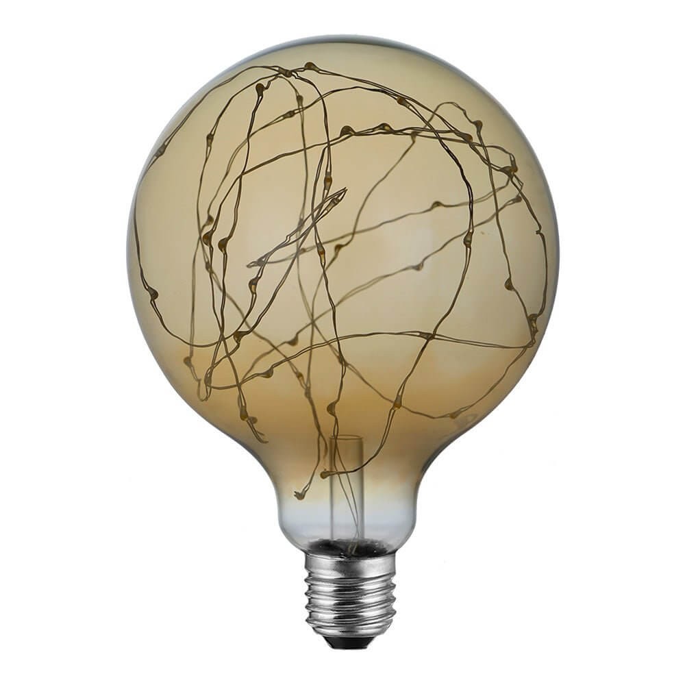 Milleluci Golden Globe G125 2W 40Lm E27 2000K LED Light bulb