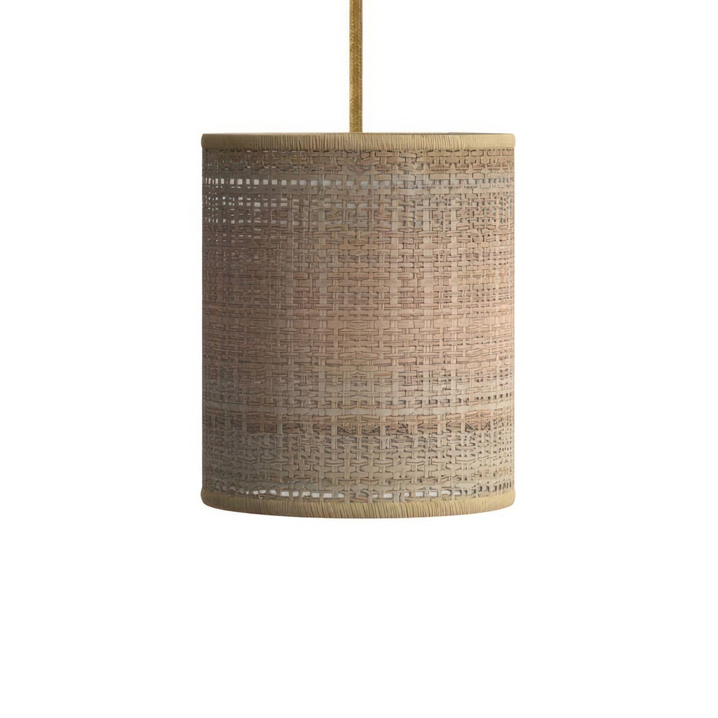 [PDL01RN06RNGC] Pendelleuchte Cilindro aus Raffia