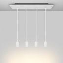 Lampada a sospensione Bispot con 4 faretti GU10 – Bianco