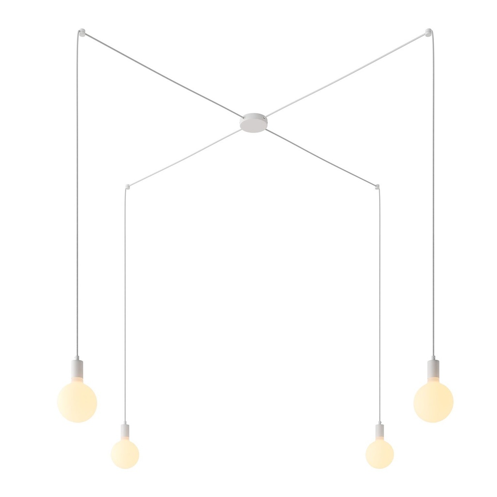 Spider Suspension à 4 lumières – Sans ampoule, Blanc