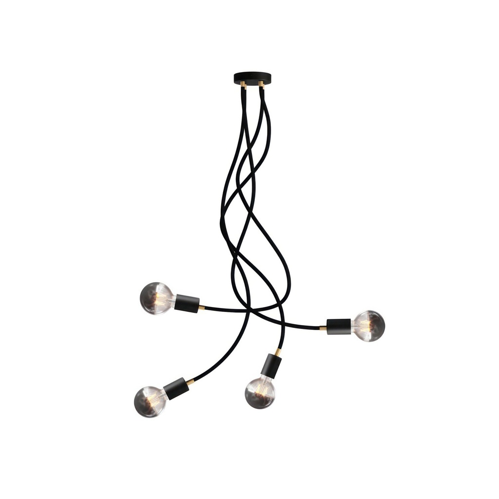 [SPM4FLVN90OTSRM04] Flex 90 flexible ceiling lamp for G95 bulb (Without bulb, Black)