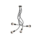 Plafoniera flessibile Flex 90 per lampadina G95 – Senza lampadina, Nero