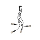 Plafoniera flessibile Flex 90 per lampadina ST64 – Senza lampadina, Nero