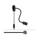 Applique Spostaluce Flex 30 snodabile con faretto GU10 – Nero, UK