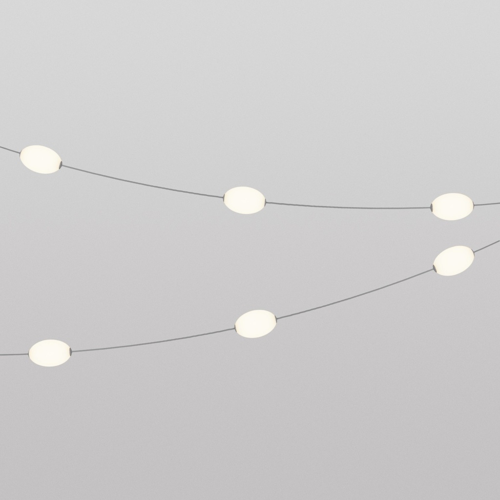 [MARINA06L-GRI] Guirlande lumineuse extérieure 6 points lumineux IP67 Marina6 (Gris, UE)