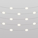 Catena luminosa 12 punti luce da esterno IP67 Marina12 – Grigio, EU