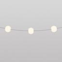 3-light outdoor string light IP67 Marina3 Cherry – Grey, EU, 70 cm