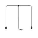 T-Snake Modulair 2-light portable outdoor lamp IP65 – Without bulb, Black