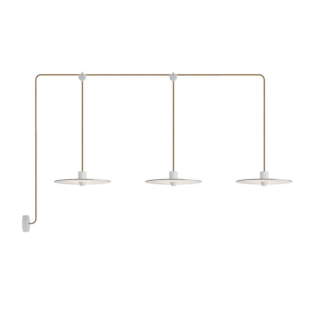 [PDE3EL02BISN06DDBIA] Suspension E-Snake Modulair Outdoor IP65 à 3 lumières (Sans ampoule)