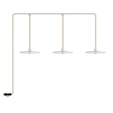 Lampada da esterno portatile a 3 luci E-Snake Modulair – Senza lampadina, Bianco