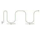 Catenaria da esterno 2 paralumi e rosone Modulair – Senza lampadina, Bianco