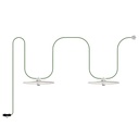 Guirlande extérieure 2 abat-jour Modulair IP65 portable – Sans ampoule, Blanc
