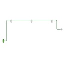 Außen-Lichterkette Modulair IP65 mit 3 Leuchten und Baldachin – Weiß