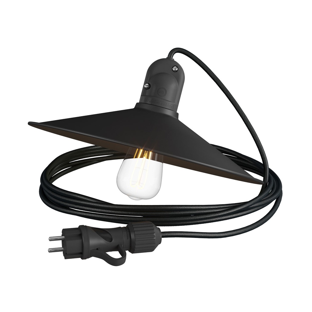 [PSENESM04PAM13VNO] Lampada portatile per esterni Snake Modulair con paralume Swing e cavo da 5 m (Senza lampadina)