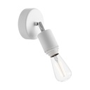 Applique pour abat-jour Fermaluce Modulair ELEGANT avec articulation rotative et douille IP65 – Sans ampoule, Blanc
