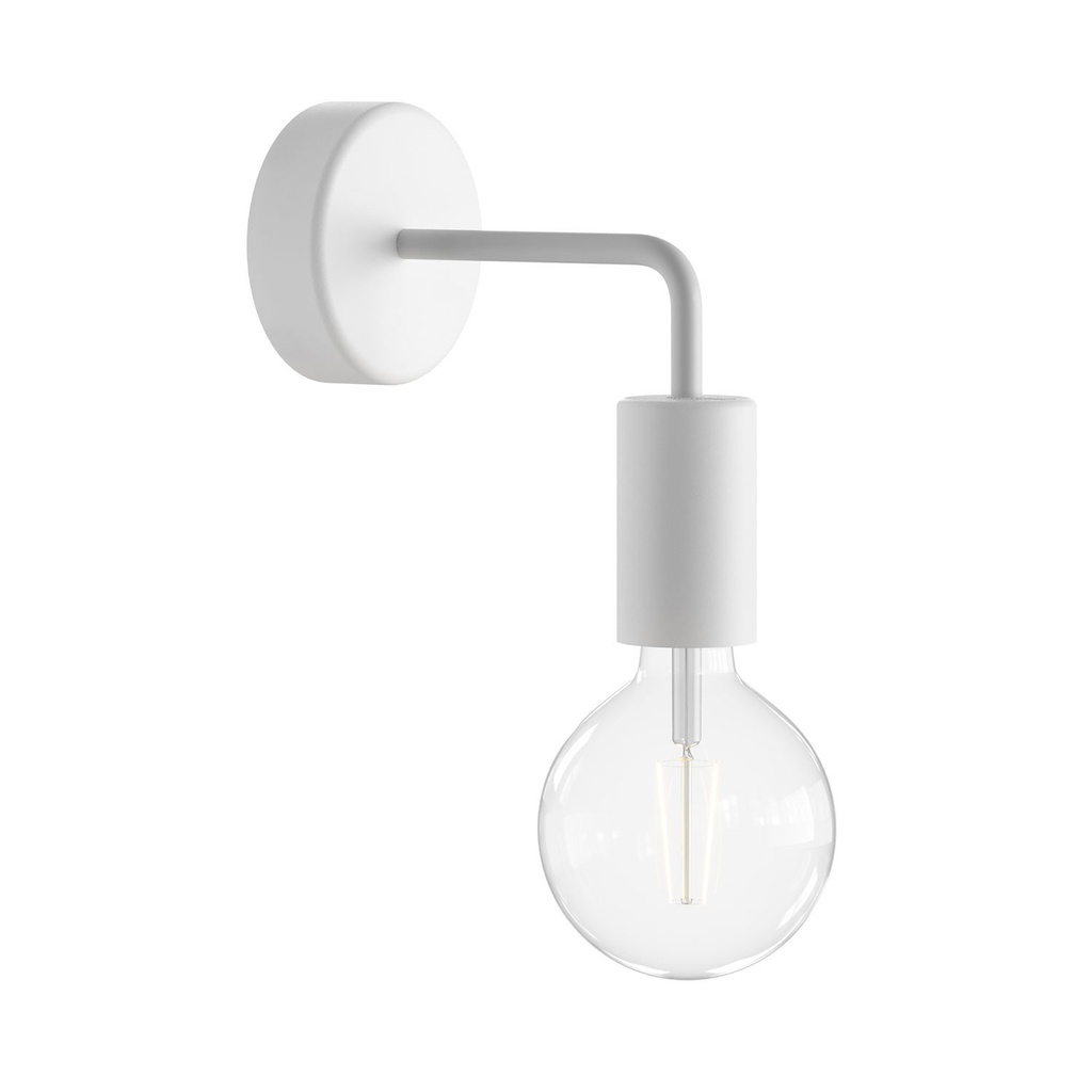[APE2BI] Applique murale Fermaluce Modulair ELEGANT avec extension en L IP65 étanche (Sans ampoule, Blanc)