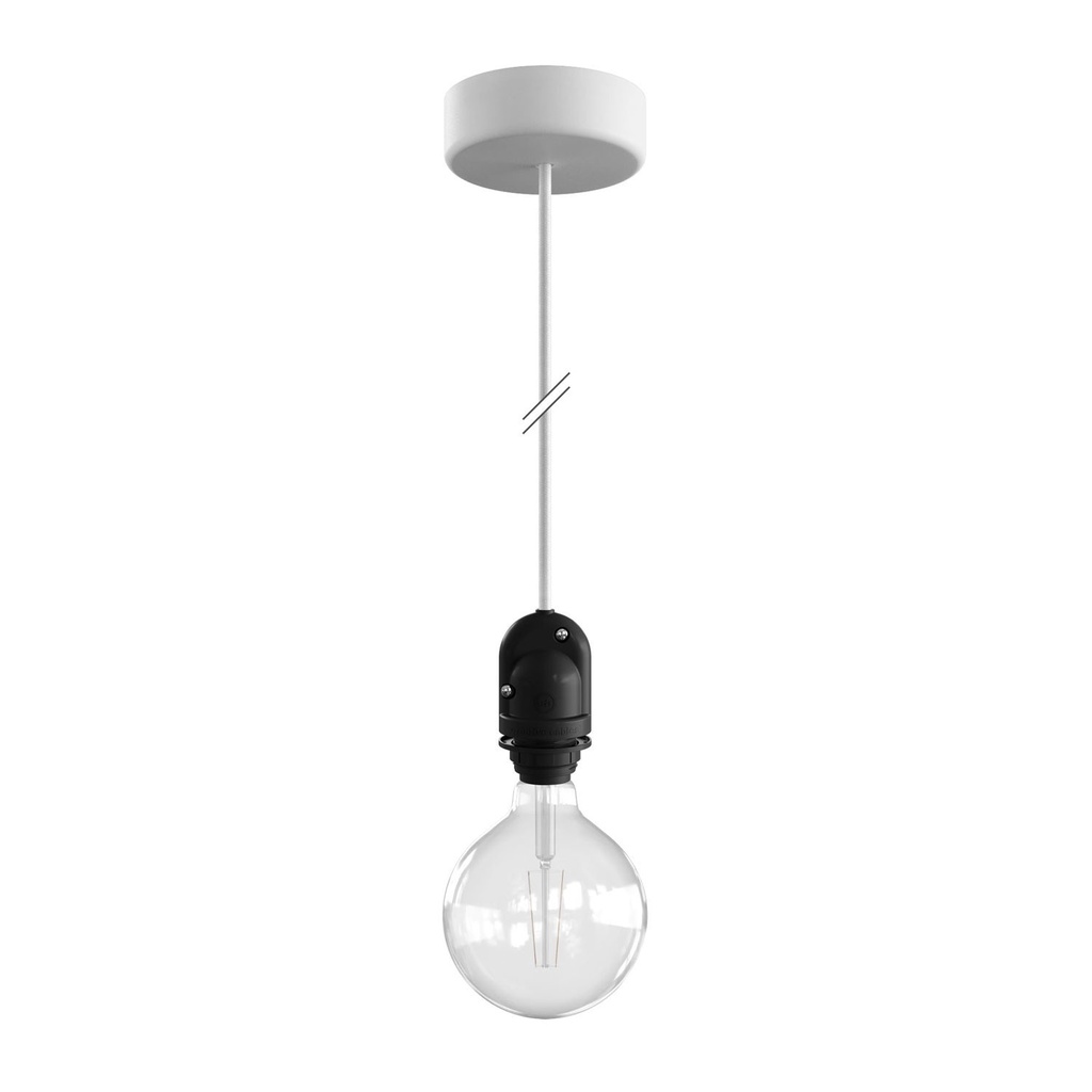 [PDEBI15SM01] MODULAIR Außenpendelleuchte für Lampenschirm 1,5 m IP65 (Weiß)