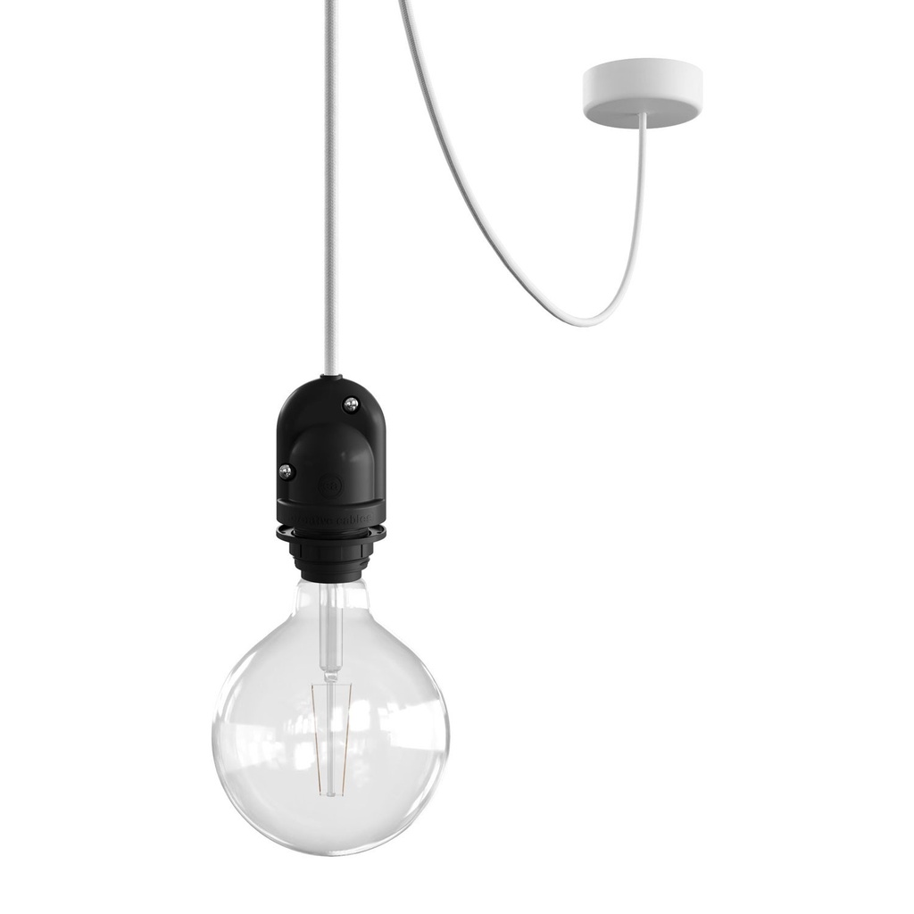 [PDEBI50SM01] Sospensione MODULAIR da esterno per paralume 5 m IP65 (Bianco)