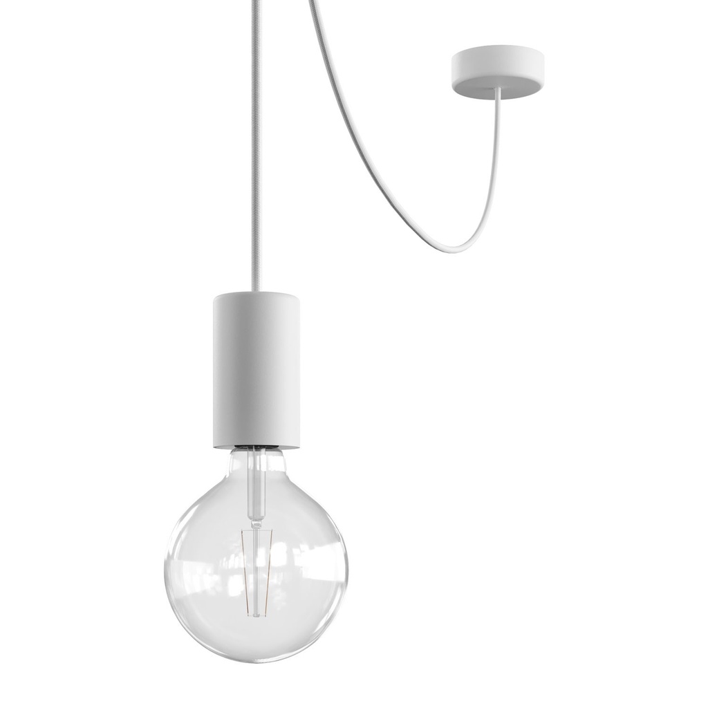 MODULAIR ELEGANT Lampada a sospensione per esterni con cavo da 5 m – Senza lampadina, Bianco