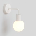 Applique d'extérieur Modulair avec extension en L et sphère Unbreak-a-Ball – Sans ampoule, Blanc