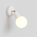 IP65 Modulair outdoor wall light with joint and sphere shade – Without bulb, White