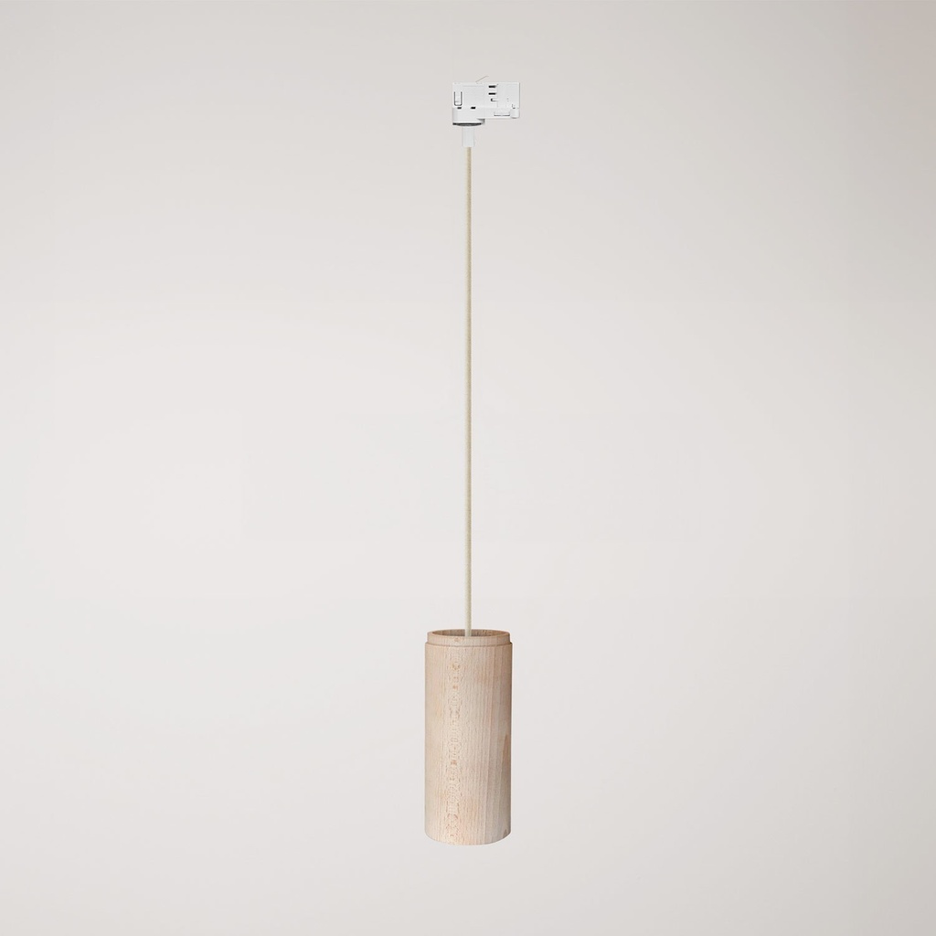 [PDL01SPOTE27RN06-AD01] Suspension pour rails avec câble textile et Tub-E27 (Sans ampoule, Powergear)