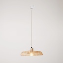Track lamp with raffia shade Moorea – Without bulb, Powergear