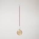 Vintage track pendant lamp with porcelain finish – Without bulb, White, Powergear