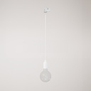Suspension pour rail en silicone avec câble textile – Sans ampoule, Blanc, Powergear