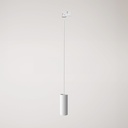 Pendelleuchte mit Tub-E14 Lampenschirm für Schienen – Ohne Leuchtmittel, Weiß, Powergear