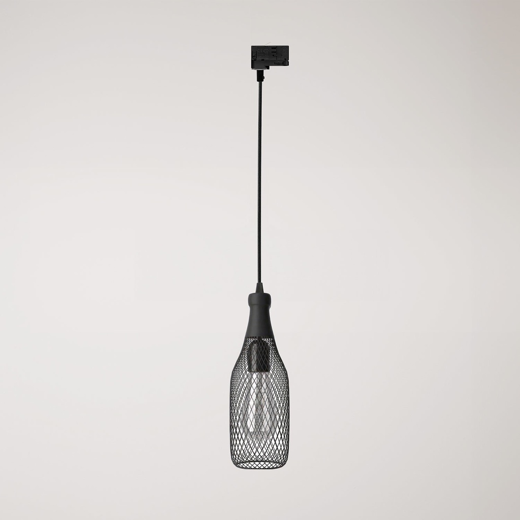 Suspension sur rail avec abat-jour bouteille Magnum – Sans ampoule, Powergear