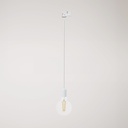 Plafoniera per binari in metallo – Senza lampadina, Bianco, Powergear