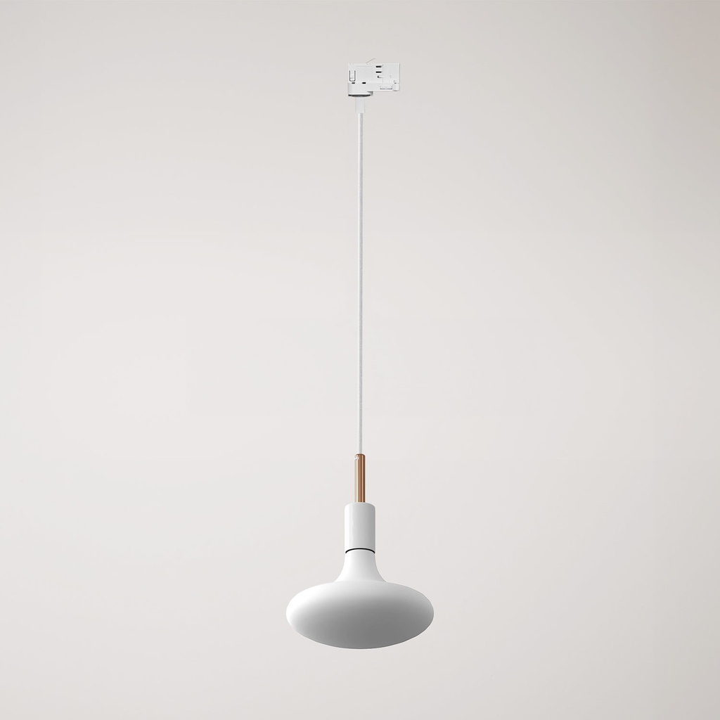 Suspension pour rail 7 – Sans ampoule, Cuivre blanc, Powergear