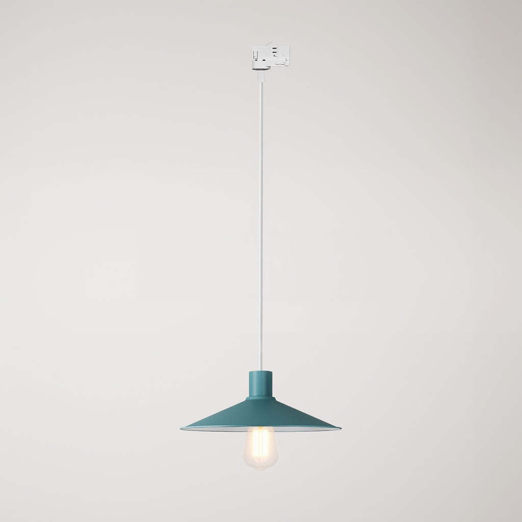 [PDMVBORM01PAM13PE-AD01] SWING PASTEL Pendelleuchte für Schienensysteme (Ohne Leuchtmittel, Petrol, Powergear)