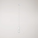 Suspension sur rail avec abat-jour Duedì Apex – Sans ampoule, Blanc, Powergear