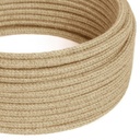 Cavo elettrico tessile rotondo in juta e lino RN 2x0.75mm / 3x0.75mm – Juta naturale, 2x0,75 mm²